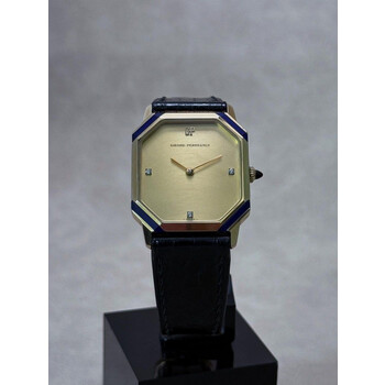 28x36mm • 1980s Girard-Perregaux Gold Plated Art Deco Octagon Tank ref.4656PJ